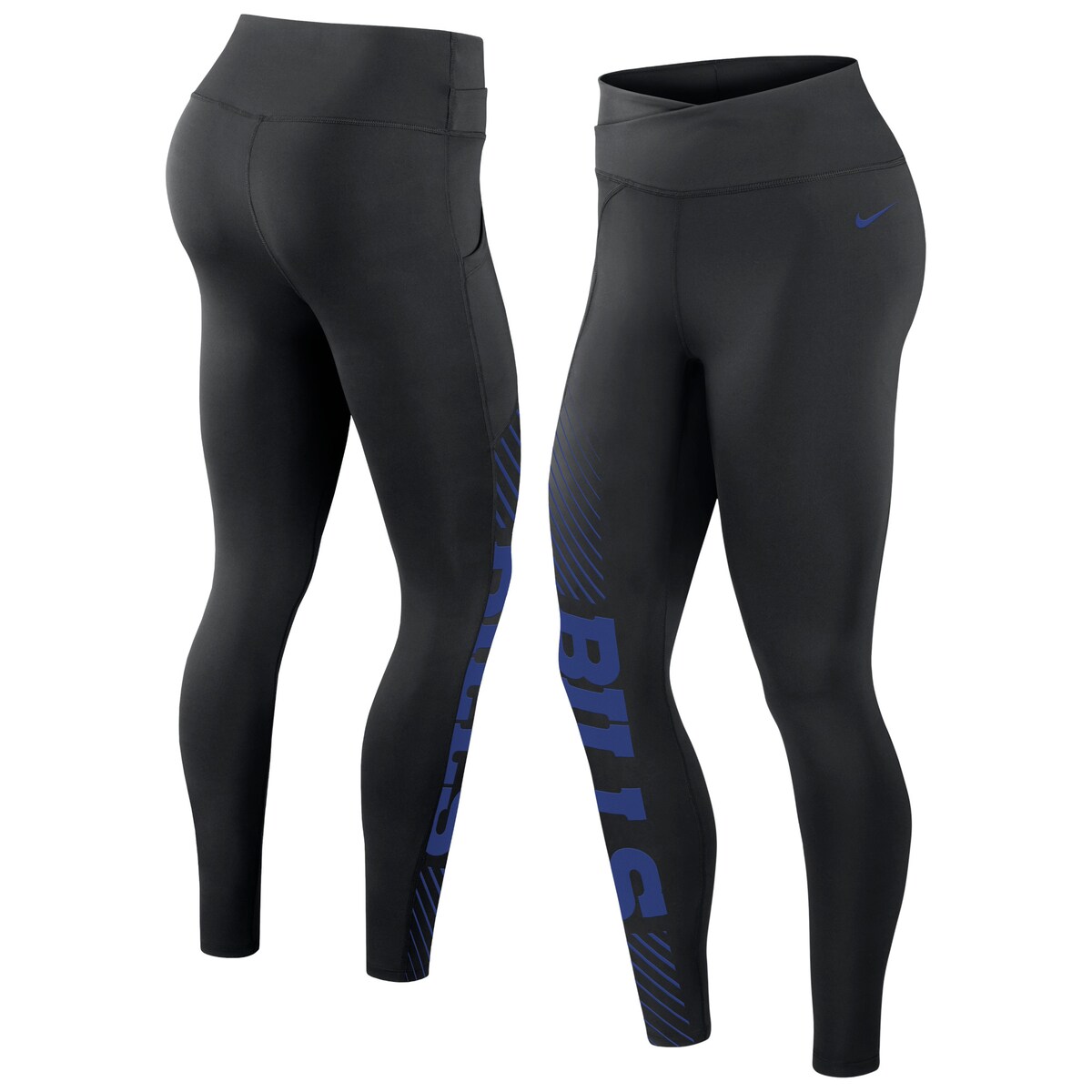 楽天Fanatics公式ストア 楽天市場店NFL ビルズ レギンス Nike ナイキ レディース ブラック （23 Women's Yard Line Full Length Legging）