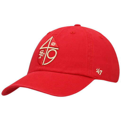 【公式グッズ】NFL 49ersアジャスタブル キャップ '47 /フォーティーセブン メンズ スカーレット (NFL Clean Up Legacy) 【公式グッズ】NFL 49ersアジャスタブル キャップ '47 /フォーティーセブン メンズ スカーレット (NFL Clean Up Legacy)