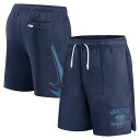 Flex your fandom in an authentic fashion with these Statement Ball Game shorts by Nike. A distinct Seattle Mariners design makes for a dedicated look. An adjustable waistband customizes the fit to your liking, while side pockets are perfect for holding small items.Stitched team and brand logoScreen print graphicsMachine wash, tumble dry lowMaterial: 82% Cotton/18% Polyester - Body; 100% Cotton - Pocket BagsSide split hemTwo front pocketsFleece liningImportedOfficially licensedElastic waistband with drawstringSize M inseam measures approx. 7''Brand: NikeRear pocket