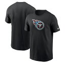 NFL タイタンズ Tシャツ ロゴ入り Nike ナイキ メンズ ブラック (23 NFL FANGEAR Men's Nike Logo Essential SST)