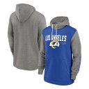 NFL ラムズ プルオーバー パーカー Nike ナイキ メンズ ロイヤル (23 NFL FANGEAR Men's Nike Fashion Color Block Hoodie)