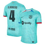 ラ・リーガ バルセロナ アラウホ レプリカ ユニフォーム Nike ナイキ メンズ アクア (NIK 2023/24 Men's Replica Jersey - Player)