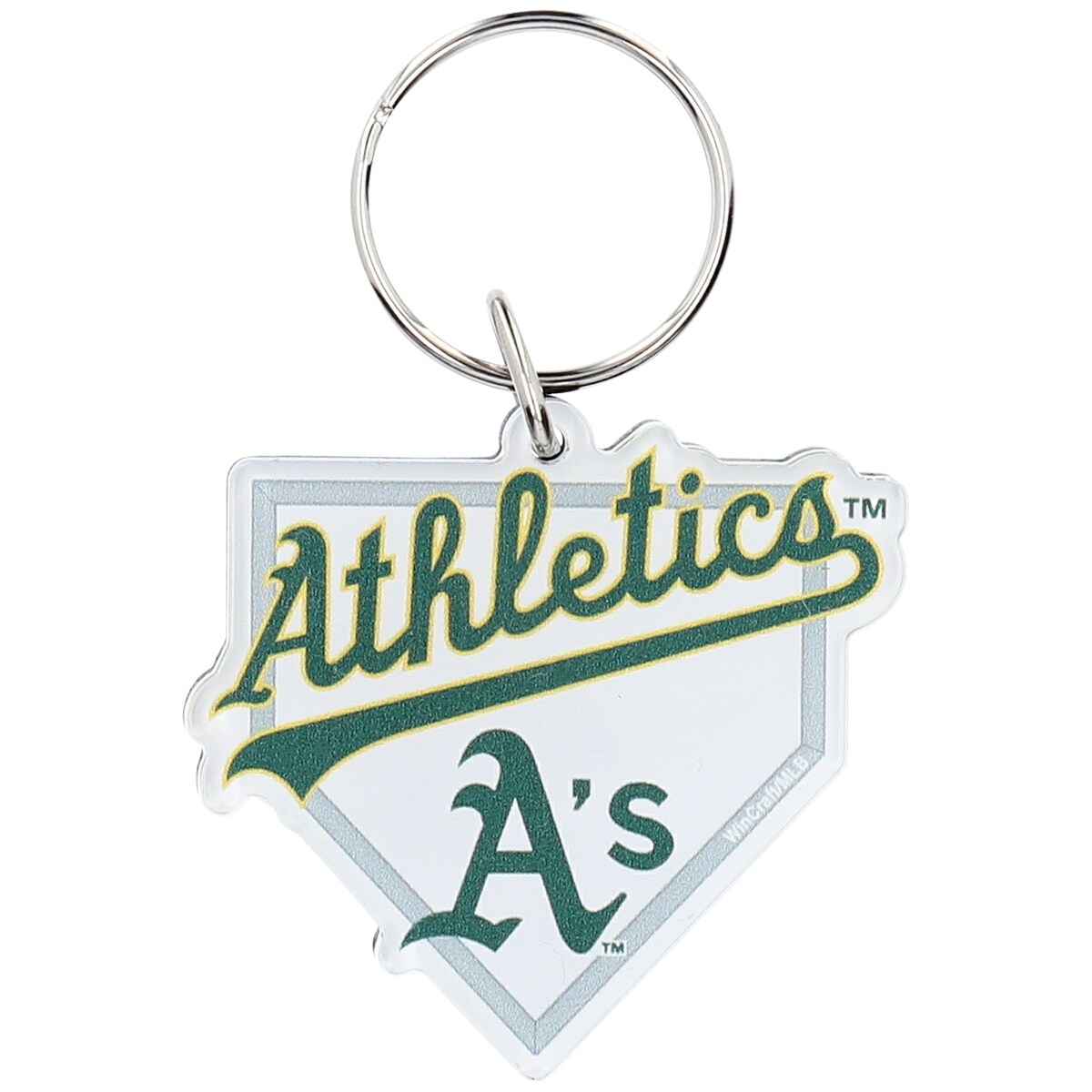 MLB アスレチックス キーホルダー ウィンクラフト (IVRCV19II Wincraft Homeplate Key Ring)