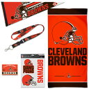 Be ready to show team spirit anywhere with this Cleveland Browns Fan accessories pack from WinCraft. It includes a penna...