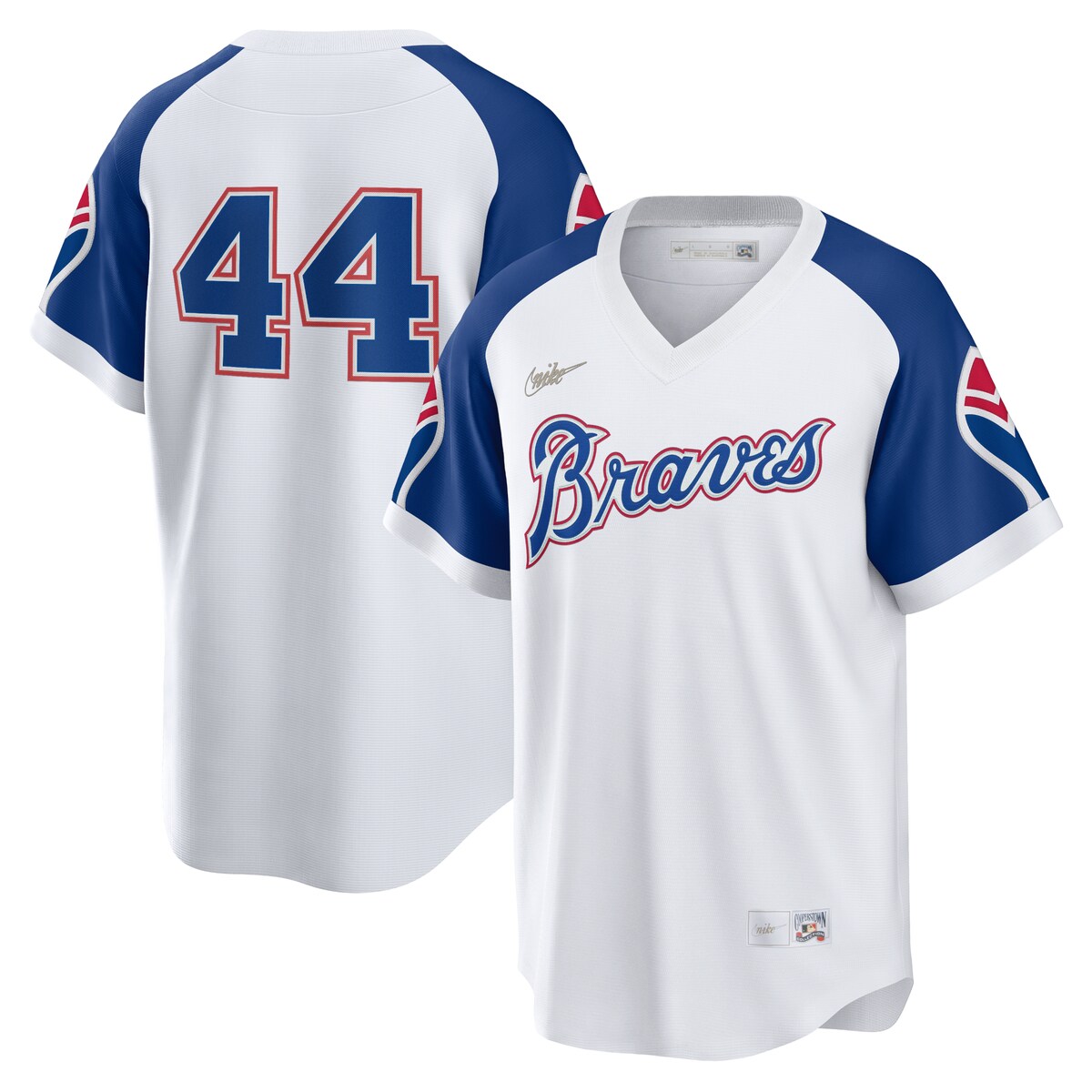 MLB ブレーブス ハンク・アーロン ユニフォーム Nike ナイキ メンズ ホワイト (MLB Nike Men's Official Cooperstown Player Jersey)