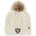 【公式グッズ】NFL レイダース ニット帽 '47 /フォーティーセブン レディース クリーム (NFL Womens Meeko Cuff Knit)