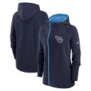 【公式グッズ】NFL タイタンズ フルジップアップ パーカー Nike ナイキ レディース ネイビー (23 Women's Asymmetrical FZ Hood)(4)