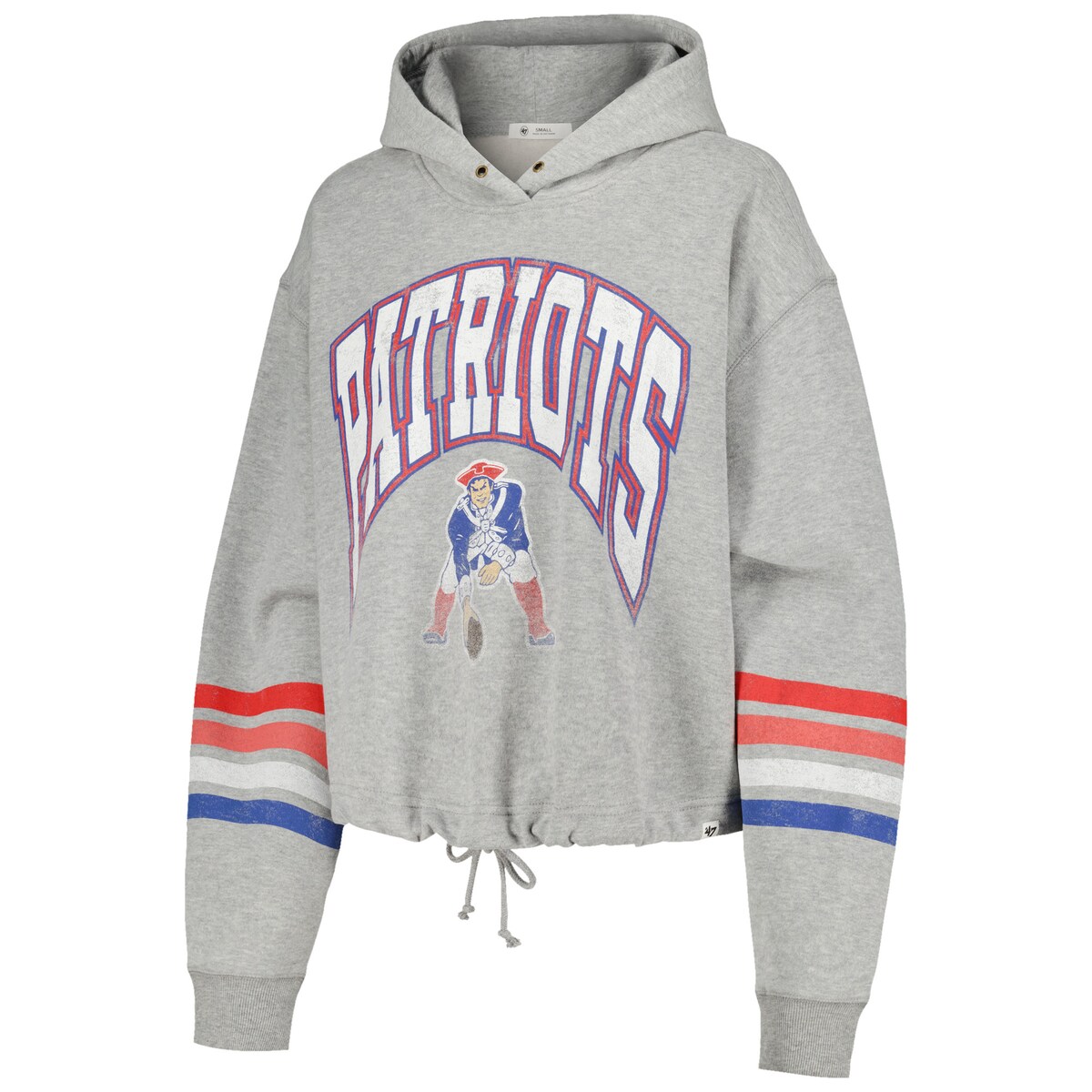 【公式グッズ】NFL ペイトリオッツ プルオーバー パーカー '47/フォーティーセブン/フォーティーセブン レディース ヘザーグレイ (23 Women's Upland Bennett Hoodie)