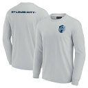 MLS セントルイス・シティSC 長袖 Tシャツ Fanatics（ファナティクス） グレイ (Unisex Fanatics Signature Elements Super Soft Long Sleeve T-Shirt)