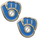 【公式グッズ】MLB ブルワーズ ピアス・イヤリング ウィンクラフト レディース (WCR Post Earrings)