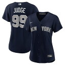 MLB ヤンキース アーロン・ジャッジ レプリカ ユニフォーム Nike ナイキ レディース ネイビー (Women's MLB Nike Official Replica Player Jersey)