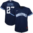 【公式グッズ】MLB カブス 鈴木誠也 レプリカ ユニフォーム Nike ナイキ トドラー ネイビー (OST CHILD CITY CONNECT '21 S...