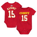 NFL チーフス パトリック マホームズ ロンパース Outerstuff（アウタースタッフ） ベビー レッド (23 Infant 12-24 MO Mainliner Player N N Creeper)