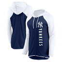 MLB ヤンキース ジャケット Fanatics（ファナティクス） レディース ネイビー (Women 039 s Fantics Branded Forever Fan Full Zip Hood)