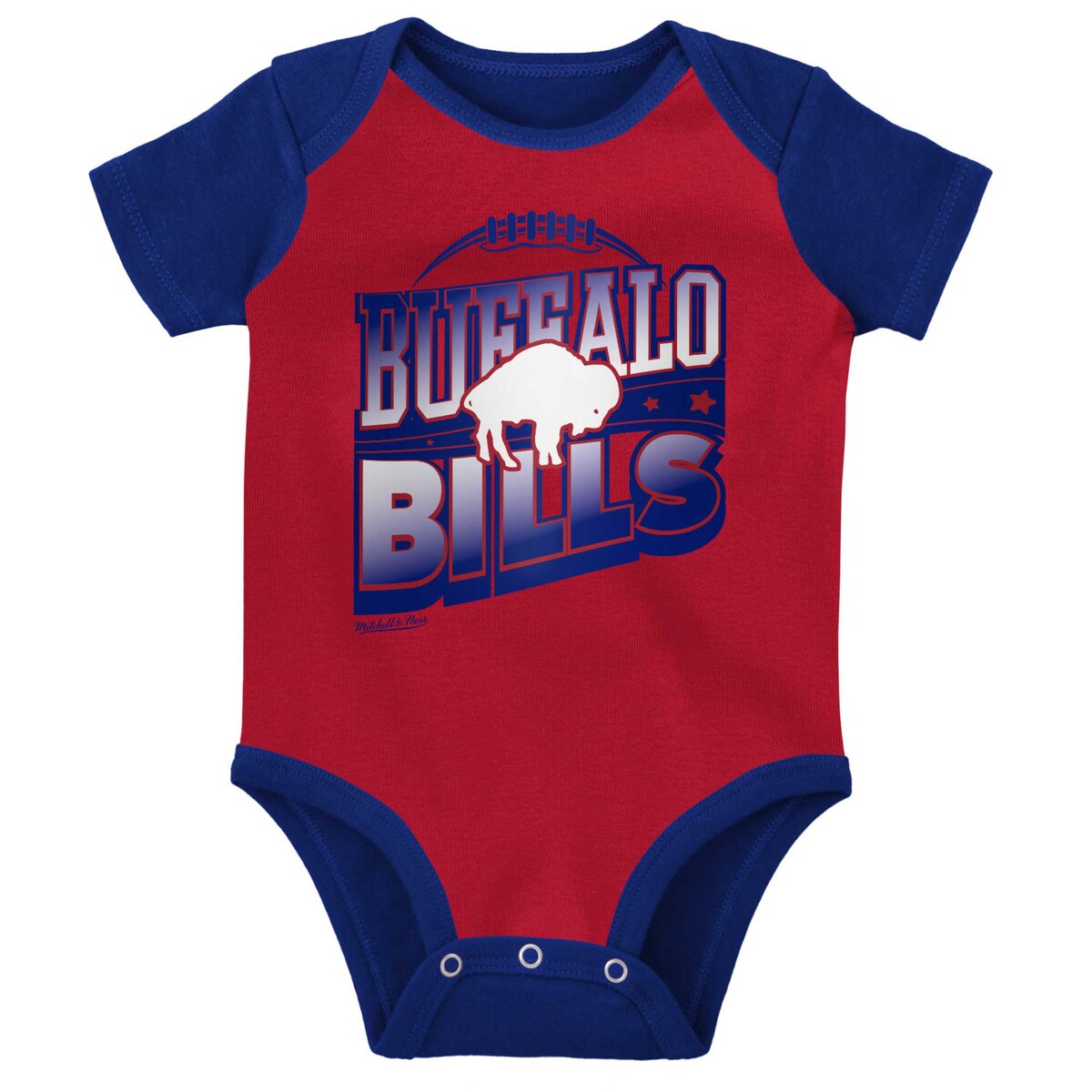 NFL ビルズ キッズウェアセット Mitchell & Ness（ミッチェル＆ネス） ベビー レッド (23 Newborn Throwback Big Score Creeper Bib and Bootie Set) 2