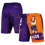 NBA サンズ スティーブ・ナッシュ ショーツ Mitchell & Ness（ミッチェル＆ネス） メンズ パープル (NBA MNC PLAYER BURST MESH SHORTS)