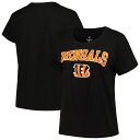 Step out with a simple and sweet showing of Cincinnati Bengals pride by adding this Arch Over Logo T-shirt from Fanatics Branded to your collection. It features a bold Cincinnati Bengals wordmark and logo printed across the chest to showcase your unwavering enthusiasm for your NFL squad. The cotton design also makes this tee the perfect casual grab fit for game day.Crew neckBrand: Fanatics BrandedImportedScreen print graphicsMachine wash, tumble dry lowMaterial: 100% CottonOfficially licensedShort sleeve