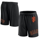 MLB ジャイアンツ カジュアル ショーツ Fanatics（ファナティクス） メンズ ブラック (Men's Fanatics Branded Clincher Mesh Short)