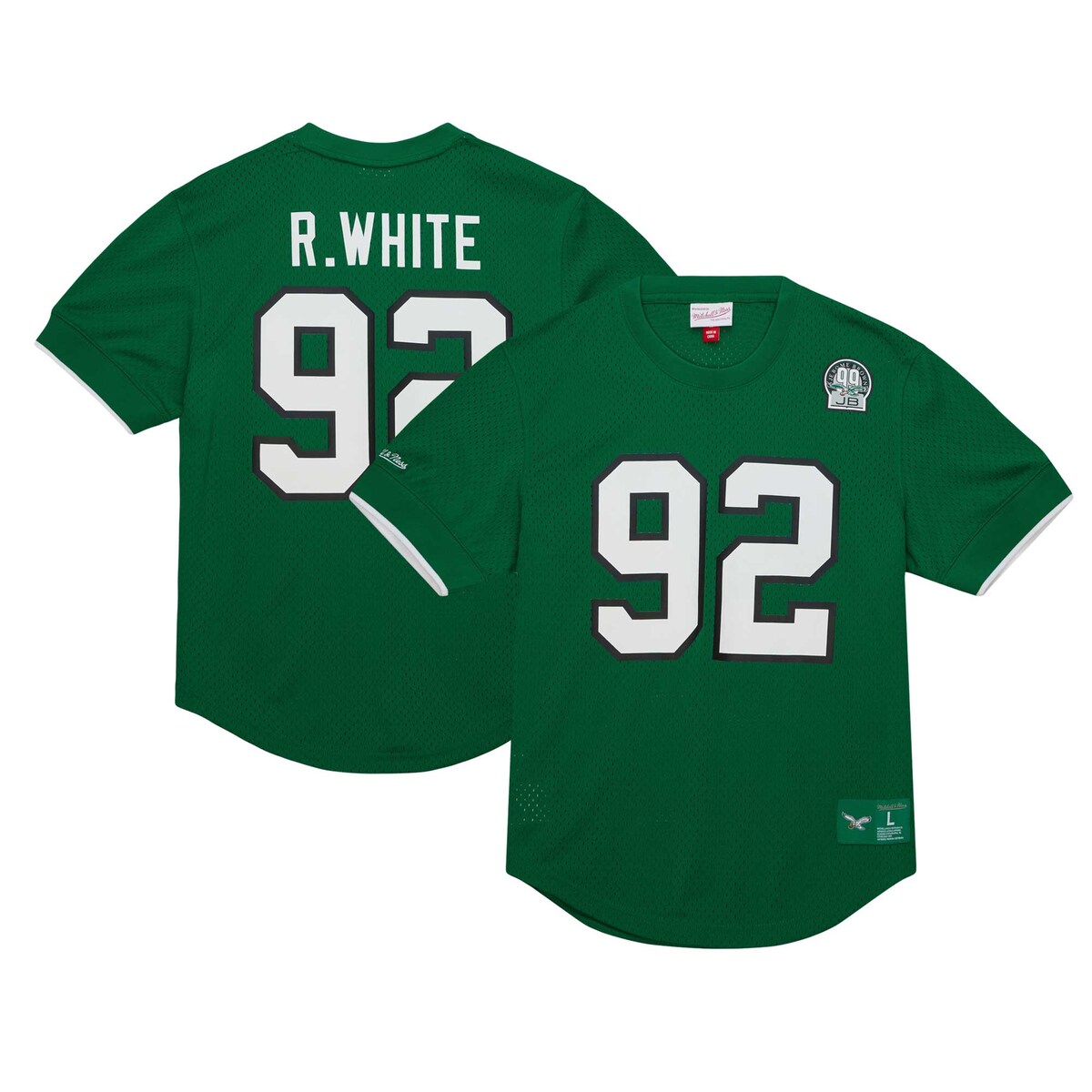 【公式グッズ】NFL イーグルス レジー・ホワイト Tシャツ Mitchell & Ness(ミッチェル&ネス) メンズ グリーン (23 Men's Retired Player N&N Mesh Crewneck Top)