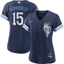 MLB ロイヤルズ ウィット・メリフィールド レプリカ ユニフォーム Nike ナイキ レディース ネイビー (Women's Nike Replica City Connect Player Jersey - 2022)