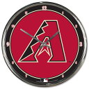 【公式グッズ】MLB ダイヤモンドバックス 掛け時計 WinCraft/ウィンクラフト (Chrome Wall Clock)