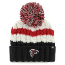 NFL ファルコンズ ニット帽 '47 レディース ホワイト (NFL Womens Ashfield Cuffed Pom Knit)