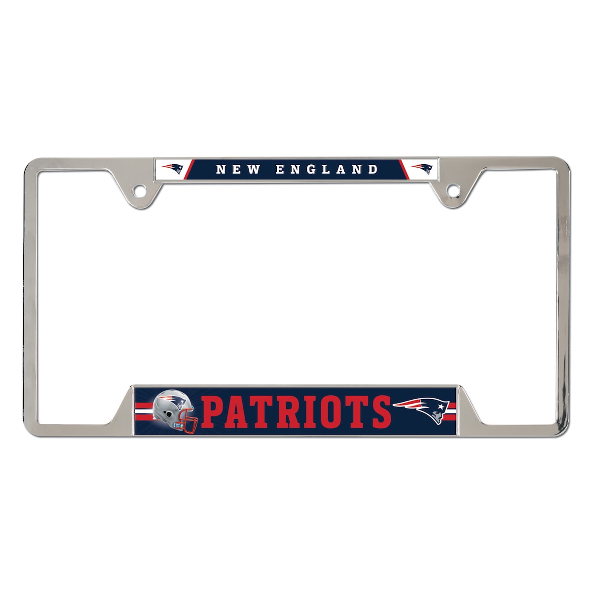 NFL ペイトリオッツ カー用品・カーアクセサリー ウィンクラフト (Metal License Plate Frame - NEW)