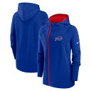 【公式グッズ】NFL ビルズ フルジップアップ パーカー Nike ナイキ レディース ロイヤル (23 Women's Asymmetrical FZ Hoo...