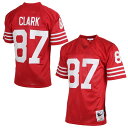 Celebrate your San Francisco 49ers with this Authentic Throwback jersey from Mitchell & Ness! You'll show some true team spirit and some love for the legendary Dwight Clark when you wear this at your next game day get-together! This authentic, professional quality on-field jersey is constructed of premium nylon mesh fabric and is adorned with Dwight Clark graphics for a look any San Francisco 49ers fan will envy!Material: 100% PolyesterMachine wash, line dryJersey Color Style: RetiredOfficially licensedThrowback JerseyTight weave mesh bodySewn-on tag with player name beneath jock tagTackle twill numbers & letteringSide slits at hemScreen print stripes on sleevesOfficially licensed NFL productDrop tailBrand: Mitchell & Ness100% Polyester fabricRib-knit v-neck collarDazzle shoulders, sleeves & side panelsNFL Throwback authentic jock tagImportedConstructed of the same material fabrication, cut lines and numbering systems of the jerseys worn by the players of that era