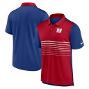 Step into the realm of true fandom with the Men's Nike Royal/Red New York Giants Fashion Performance Polo. This stylish polo embodies the spirit of the New York Giants, showcasing your unwavering support for the team. Breathable polyester fabric ensures comfort, while heat-sealed applique and vinyl details add sophistication. Screen print stripes and three-button placket complete the look, making this polo perfect for game day or showing your Giants pride.Dri-FIT technology wicks away moistureMachine wash, tumble dry lowOfficially licensedShort sleeveBrand: NikeMaterial: 100% PolyesterImportedScreen print stripesDroptail hem with side splitsThree-button placketHeat-sealed applique with vinyl detail