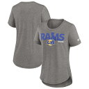 【公式グッズ】NFL ラムズ Tシャツ Nike ナイキ レディース ヘザーチャコール (23 Women's Local Fashion Triblend Crewneck SST)