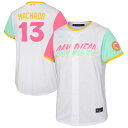 【公式グッズ】MLB パドレス マニー・マチャド レプリカ ユニフォーム Nike ナイキ トドラー ホワイト (Toddler Nike City Conne...