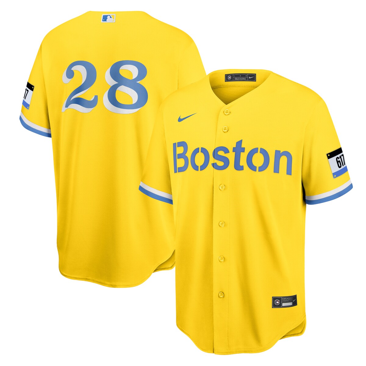 MLB レッドソックス J.D.マルティネス レプリカ ユニフォーム Nike ナイキ メンズ ゴールド (Men's Nike City Connect Replica Player Jersey)