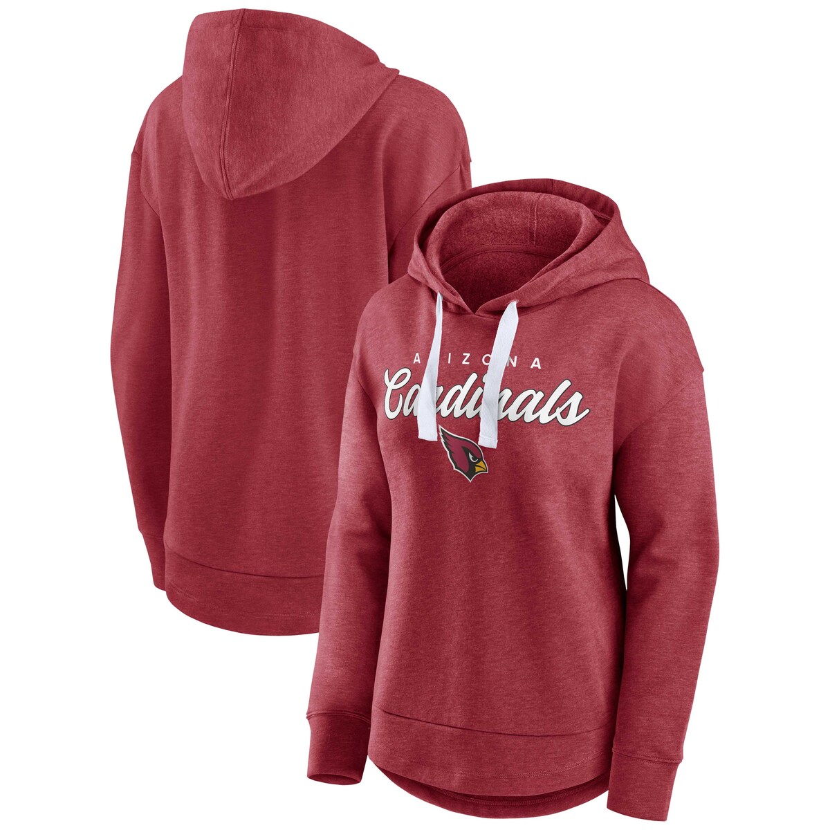 Boost your collection of Arizona Cardinals apparel with this Set To Fly pullover hoodie from Fanatics Branded. The fleece lining and adjustable hood allow you to enjoy a snug fit that keeps you warm during every wear. Spirited team graphics across the front make this midweight top the perfect option for representing the Arizona Cardinals.Officially licensedMaterial: 100% CottonPulloverBrand: Fanatics BrandedMachine wash, tumble dry lowRib-knit cuffs and hemLong sleeveFleece liningImportedScreen print graphicsMidweight hoodie suitable for moderate temperaturesSizing Tip: Product runs small. We recommend ordering one size larger than you normally wear.HoodedRounded droptail hem