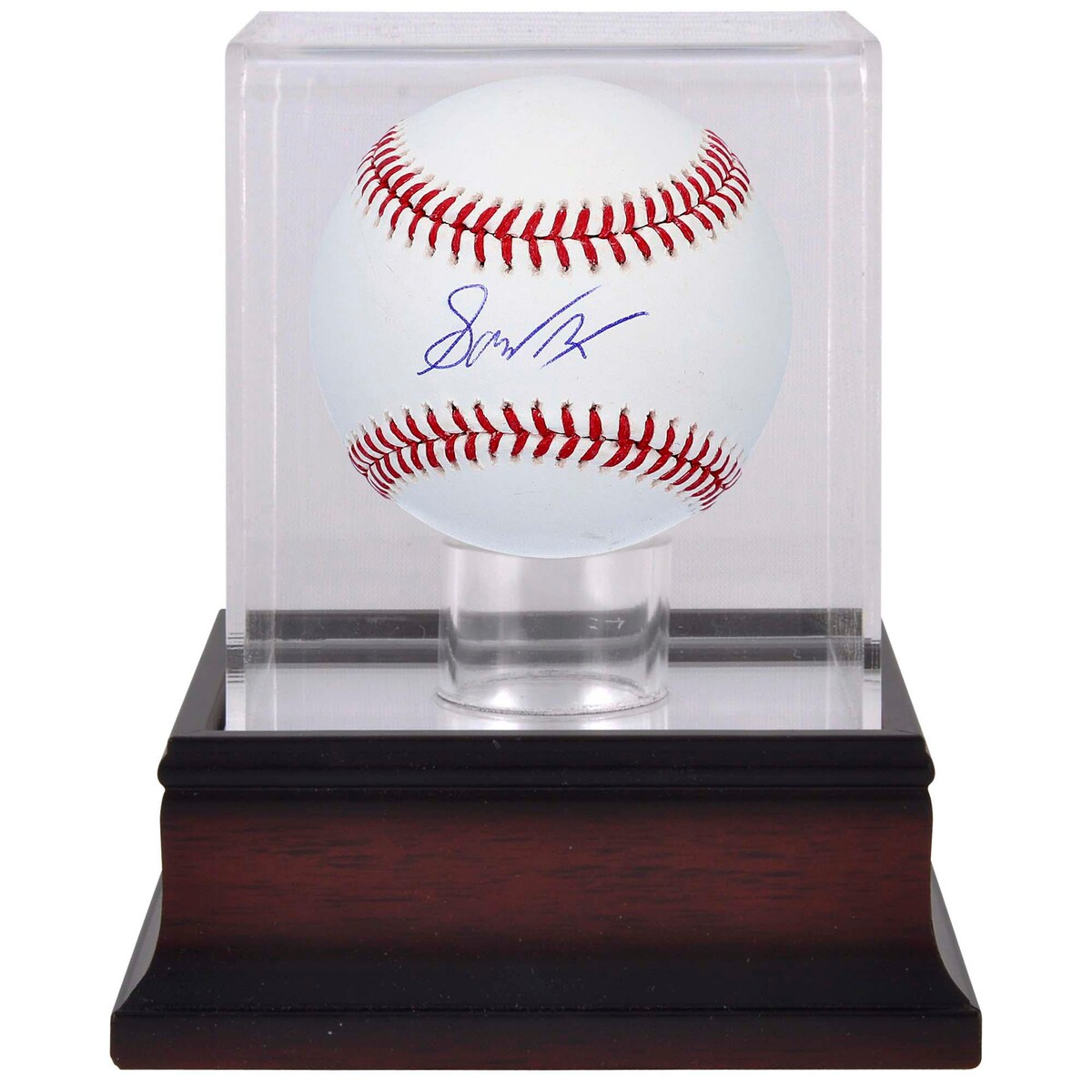 Autographed by Gavin Lux, this Baseball & Mahogany Baseball Display Case is ready to boost your Los Angeles Dodgers memorabilia. Featuring an official team design, this baseball is an essential keepsake for any Los Angeles Dodgers fan. It showcases Gavin Lux's distinct signature on the ball to provide a noteworthy piece to your collection.Officially licensedObtained under the auspices of the Major League Baseball Authentication Program and can be verified by its numbered hologram at MLB.comSignature may varyHand-signed autographBrand: Fanatics AuthenticIncludes an individually numbered, tamper-evident hologram