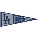 Flaunt your unwavering Los Angeles Dodgers fandom with this WinCraft 13" x 32" pennant. It features a single-sided design of embroidered team graphics, including their iconic logo and famous slogan that true supporters have come to love. The durable wool fabric makes this the perfect addition to your collection of Los Angeles Dodgers dcor.Brand: WinCraftMeasures approx. 13'' x 32''Single-sided designImportedWipe clean with a damp clothOfficially licensedMaterial: 70% Wool/30% PolyesterEmbroidered graphics