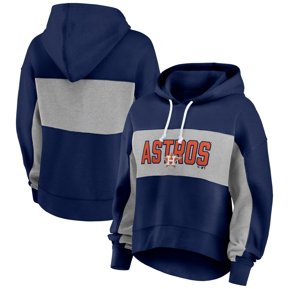 If you're a die-hard Houston Astros fan, then be sure to add this Filled Stat Sheet pullover hoodie to your rotation. It features unmistakable team graphics going across the front, which are emphasized by the contrast-color panel on the chest. The rounded droptail hem provides a stylish look that will quickly make this midweight top a staple for Houston Astros game day.ImportedHoodedOfficially licensedMachine wash, tumble dry lowPulloverScreen print graphicsBrand: Fanatics BrandedRounded droptail hemMaterial: 60% Cotton/40% PolyesterLong sleeveMidweight hoodie suitable for moderate temperatures