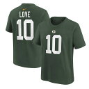 【公式グッズ】NFL パッカーズ ジョーダン・ラブ Tシャツ Nike ナイキ トドラー グリーン (23 Juvenile Nike 4-7 Player N...