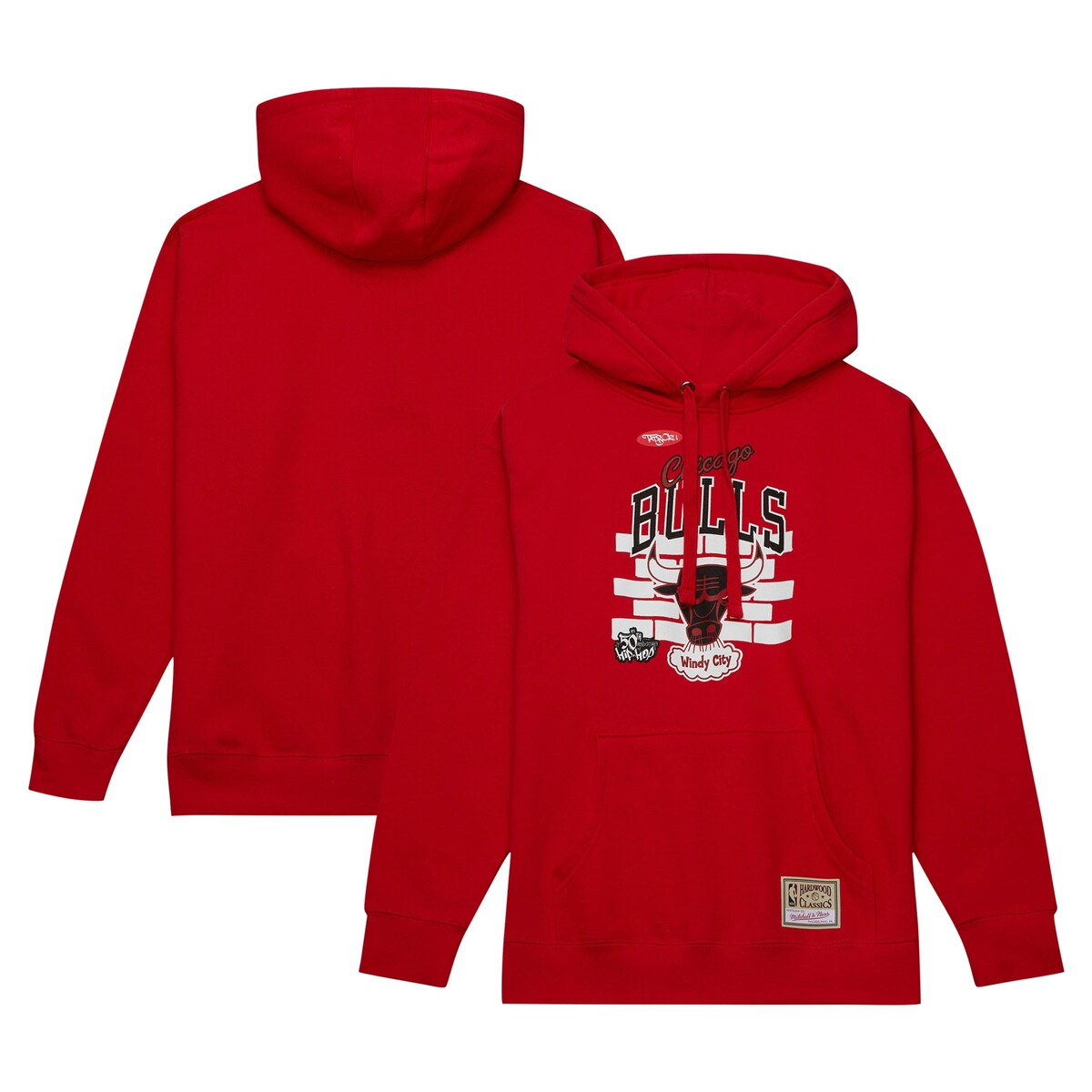 NBA ブルズ プルオーバー パーカー Mitchell & Ness（ミッチェル＆ネス） メンズ レッド (Mens MNC HWC NBA x TATS CRU Brick PO Hoodie)