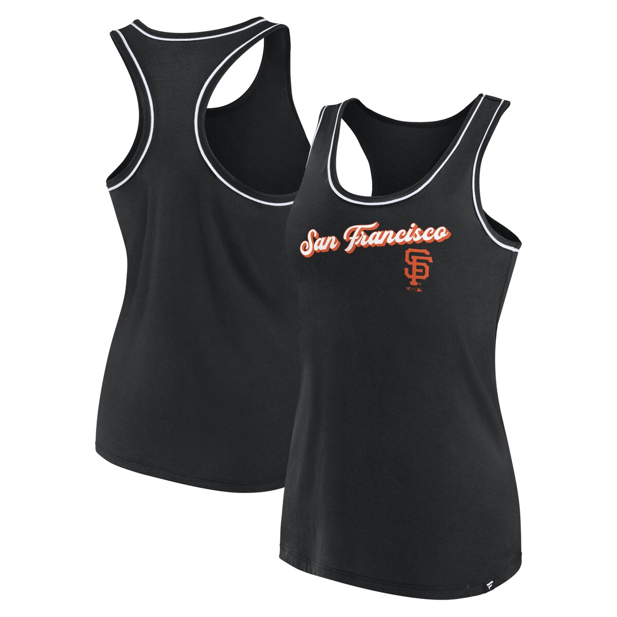 When the temperature warms up, beat the heat in bold San Francisco Giants style by grabbing this Wordmark Logo tank top from Fanatics Branded. Its sleek racerback design offers an athletic look, while the printed San Francisco Giants graphics make it clear who you root for when it's go time. Pair this top with your favorite cap or team-inspired accessory for an unquestionably spirited ensemble.Officially licensedMachine wash, tumble dry lowMaterial: 100% CottonRacerbackImportedBrand: Fanatics BrandedScreen print graphicsScoop neck