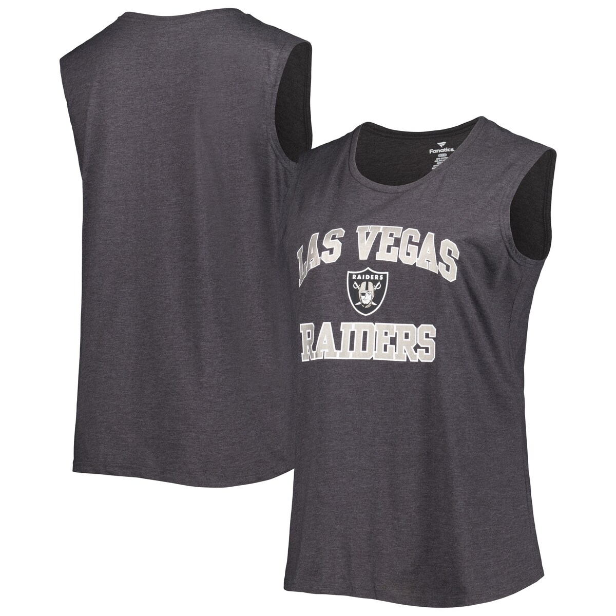 【公式グッズ】NFL レイダース タンクトップ Fanatics/ファナティクス レディース ヘザーチャコール (23 Plus Promo Tank)