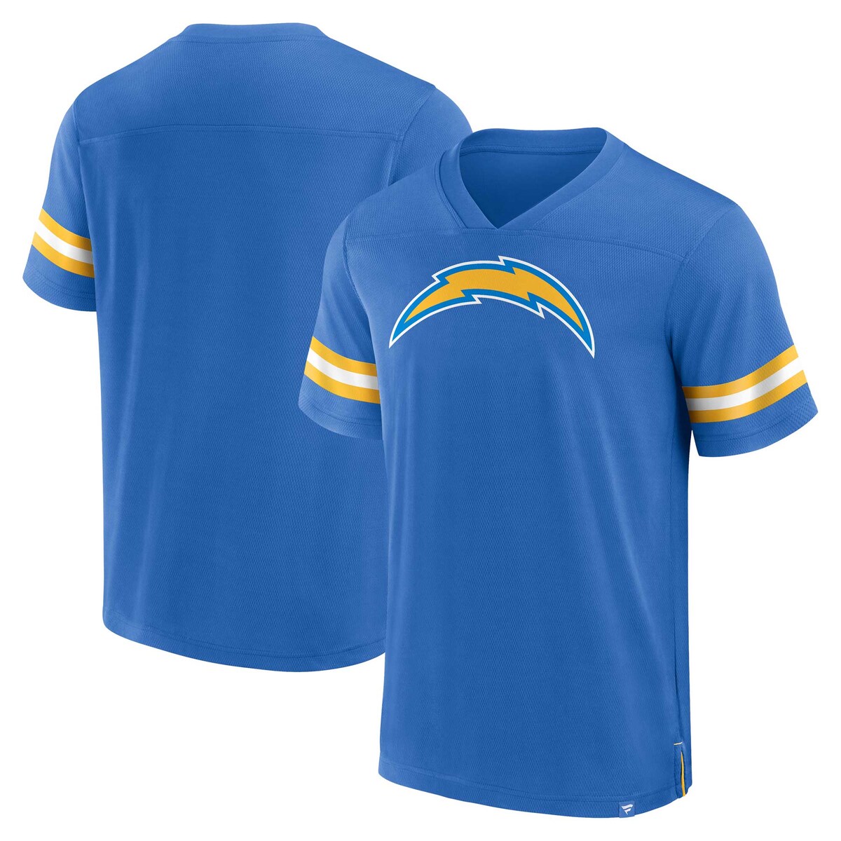 エントリーでポイント 5倍【公式グッズ】NFL チャージャーズ Vネック Tシャツ Fanatics(ファナティクス) メンズ パウダーブルー (23 NFL MEN'S FANATICS BRANDED JERSEY TACKLE SST)