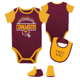 NFL コマンダーズ ロンパースセット Outerstuff（アウタースタッフ） ベビー バーガンディ (23 Newborn Home Field Advantage Creeper Bib and Bootie Set)