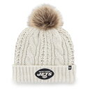 【公式グッズ】NFL ジェッツ ニット帽 '47 レディース クリーム (NFL Womens Meeko Cuff Knit)(4)