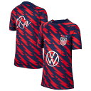 NATIONAL TEAM アメリカ女子代表 Tシャツ Nike ナイキ キッズ レッド (NIK F23 Youth Academy Pro Pre-Match Top)(4)