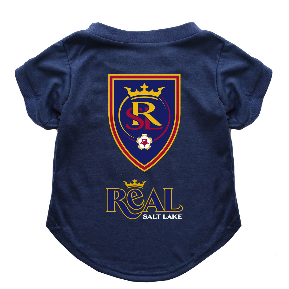 Help your best friend showcase their FURocity on Real Salt Lake game days with this Little Earth Pet T-shirt. It features striking Real Salt Lake graphics that let everyone know who they woof for on the pitch.Screen print graphicsOfficially licensedSize L fits 28-42lbs.Machine wash, tumble dry lowSize 2XL fits 58-80lbs.Short sleeveSize XL fits 40-60lbs.ImportedBrand: Little EarthSize M fits 18-30lbs.Size S fits 12-20lbs.Crew neck