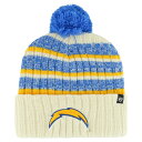 【公式グッズ】NFL チャージャーズ ニット帽 '47 /フォーティーセブン メンズ クリーム (NFL Tavern Cuffed Pom Knit)