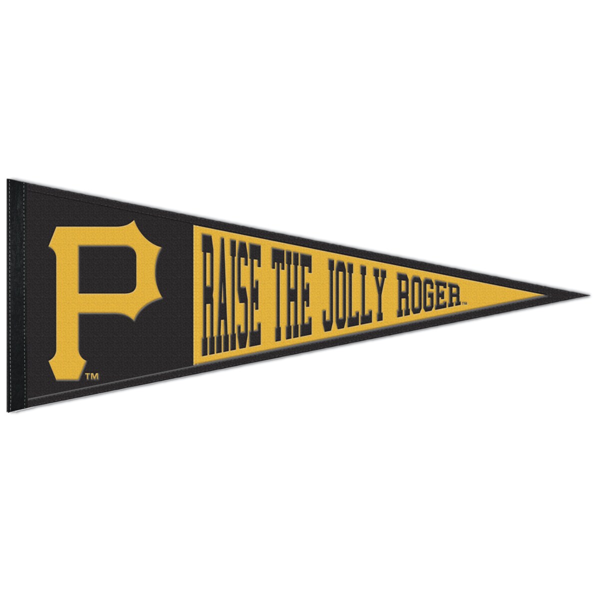 Flaunt your unwavering Pittsburgh Pirates fandom with this WinCraft 13" x 32" pennant. It features a single-sided design of embroidered team graphics, including their iconic logo and famous slogan that true supporters have come to love. The durable wool fabric makes this the perfect addition to your collection of Pittsburgh Pirates dcor.ImportedWipe clean with a damp clothOfficially licensedMeasures approx. 13'' x 32''Brand: WinCraftSingle-sided designEmbroidered graphicsMaterial: 70% Wool/30% Polyester