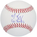 If Michael King is one of your favorite players on the New York Yankees, then be sure to add this autographed baseball to your collection. Not only does it feature a hand-signed signature from the star pitcher, but also a ''Go Yanks'' inscription, making this memorabilia a must-have for any die-hard New York Yankees fan or serious MLB collector.ImportedOfficially licensedObtained under the auspices of the Major League Baseball Authentication Program and can be verified by its numbered hologram at MLB.comBrand: Fanatics AuthenticSignature may vary