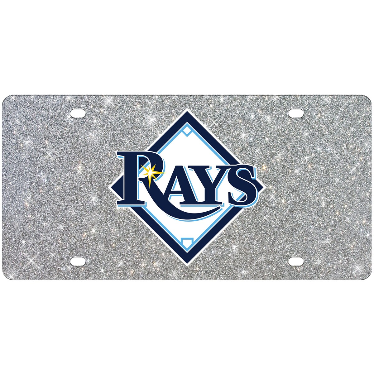 MLB レイズ カー用品・カーアクセサリー ウィンクラフト (STO MLB Acrylic Glitter License Plate)
